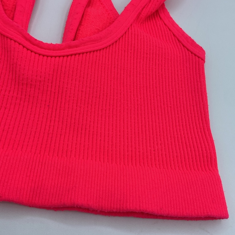 ‼️LAST ONE‼️ FREE PEOPLE Movement Happiness Runs Scoop Neck Bra Electric Sunset - Picture 14 of 16